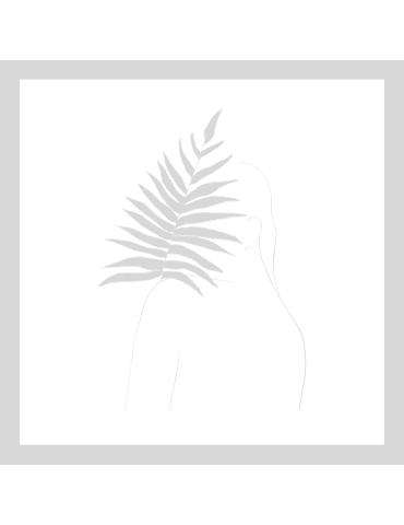 Stencil Boho woman leaf