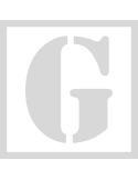 Stencil G - Lettertype Stencil
