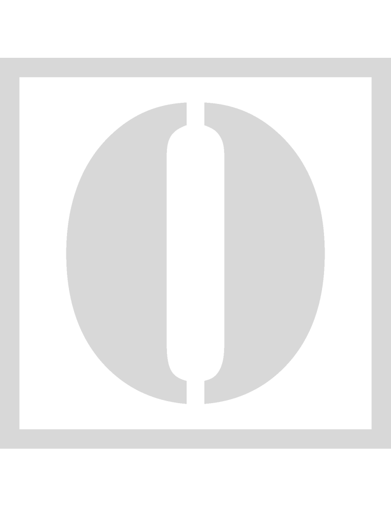 Stencil O - Lettertype Stencil