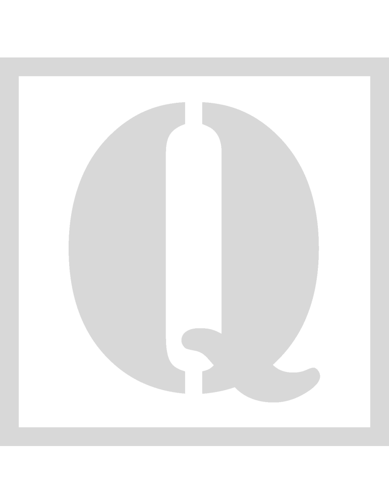 Stencil Q - Lettertype Stencil