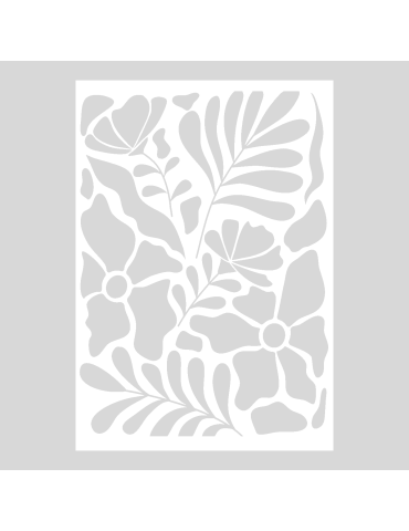 Stencil Boho Flowers