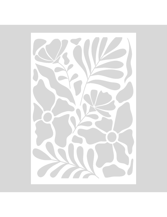 Stencil Boho Flowers