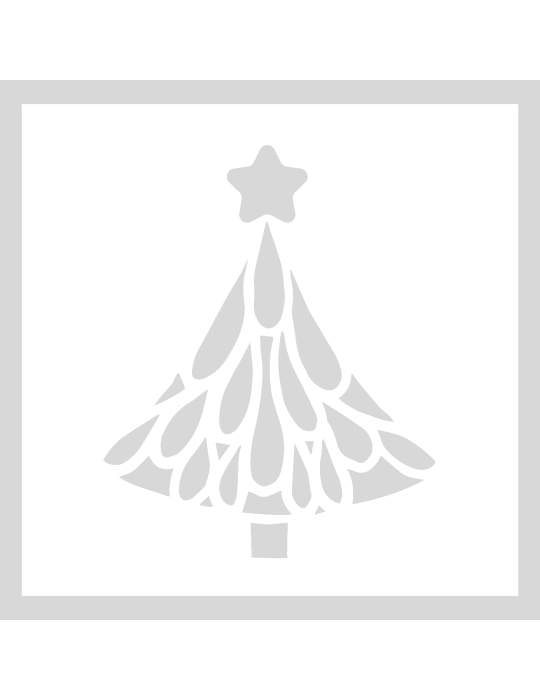 Stencil X-Mas Tree