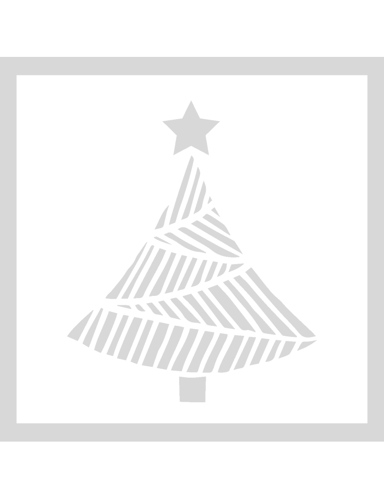 Stencil X-Mas Tree