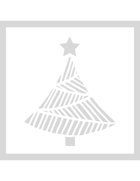 Stencil X-Mas Tree