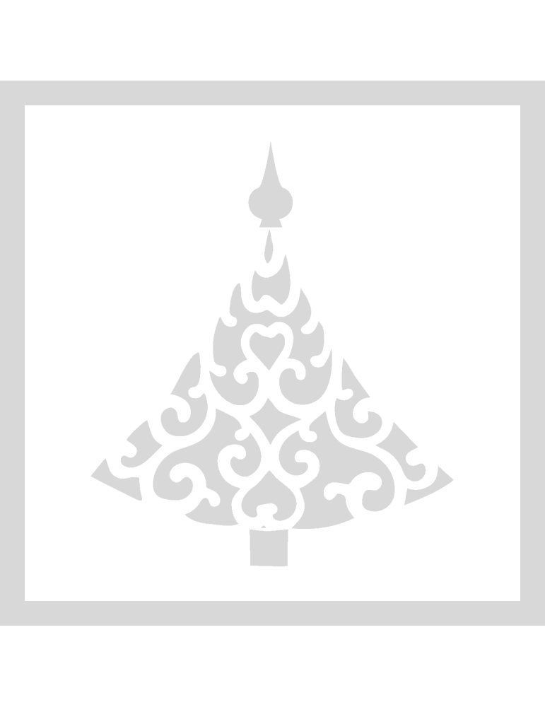 Stencil X-Mas Tree