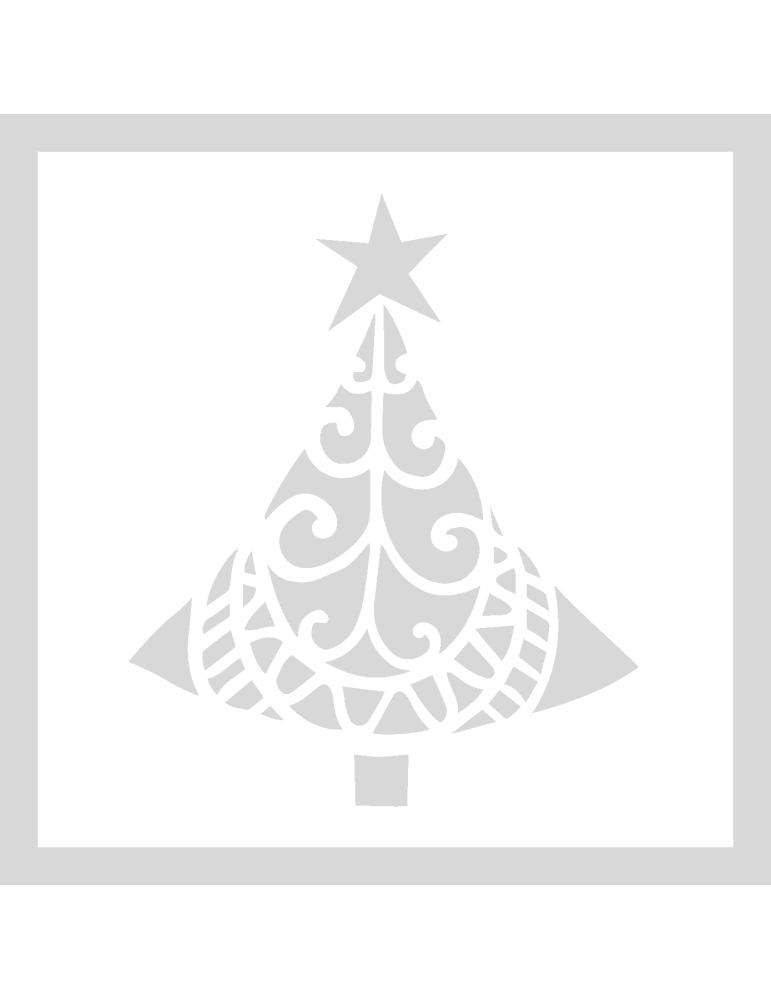 Stencil X-Mas Tree