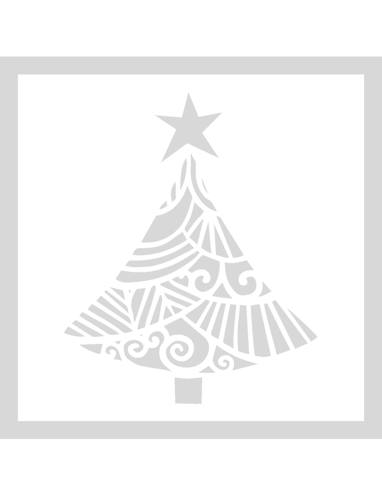 Stencil X-Mas Tree