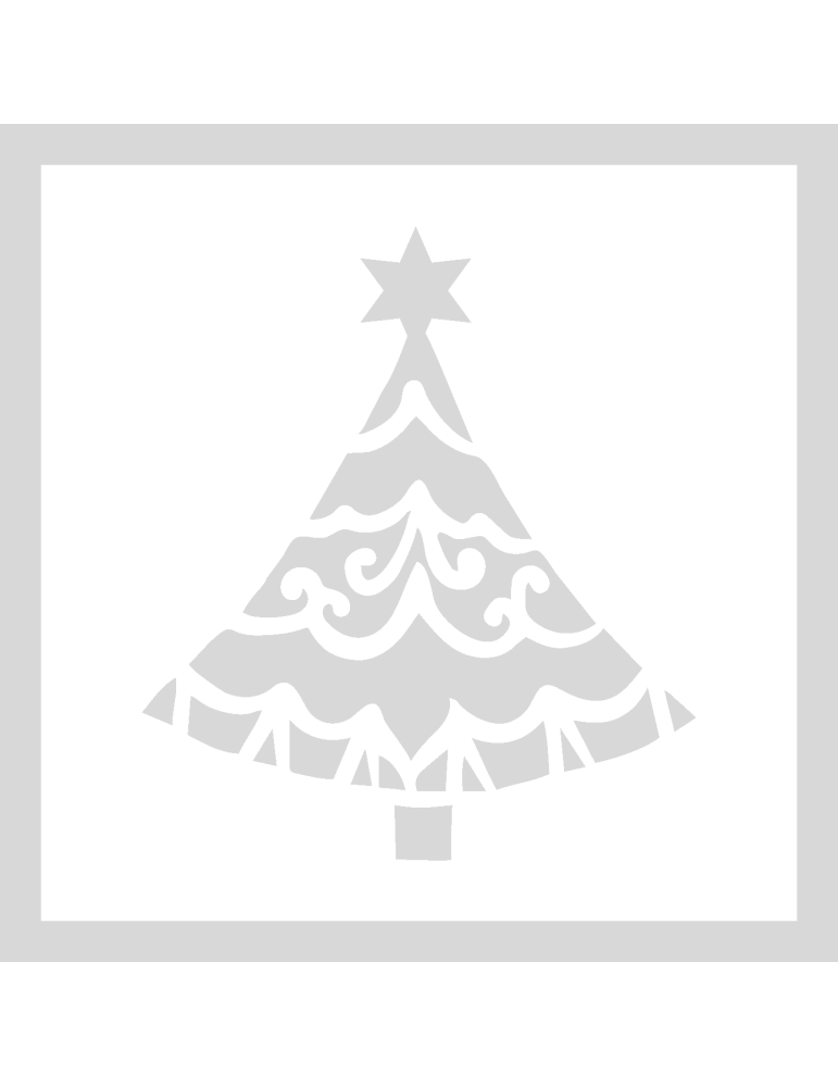 Stencil X-Mas Tree