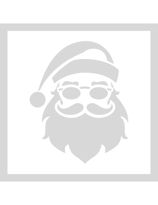 Stencil Cool Santa