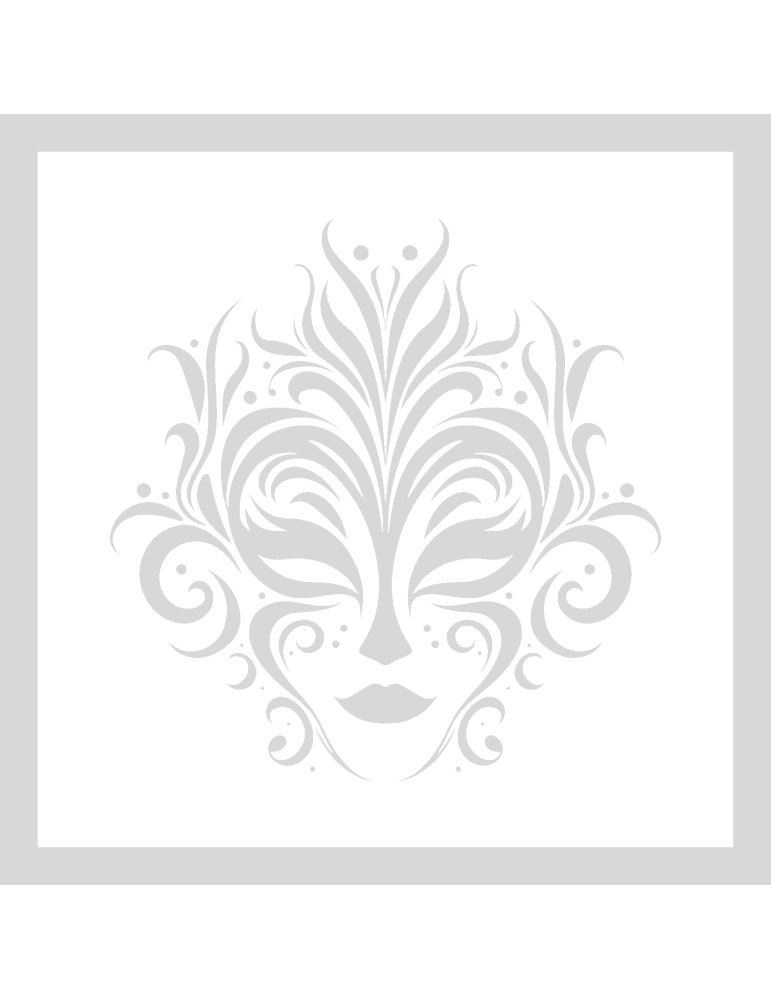Stencil Venetian Carnaval Mask