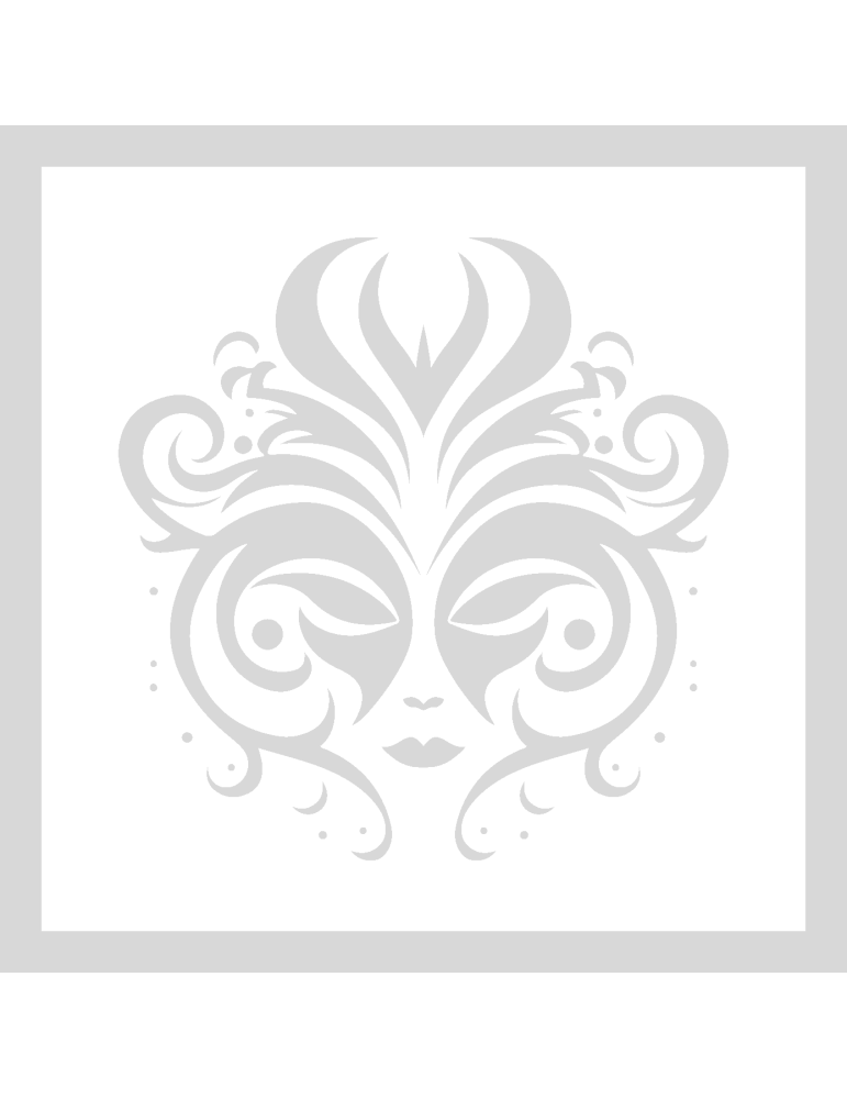 Stencil Venetian Carnaval Mask