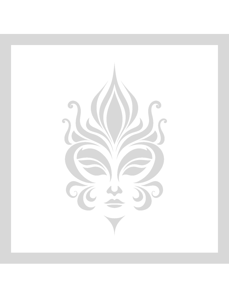 Stencil Venetian Carnaval Mask