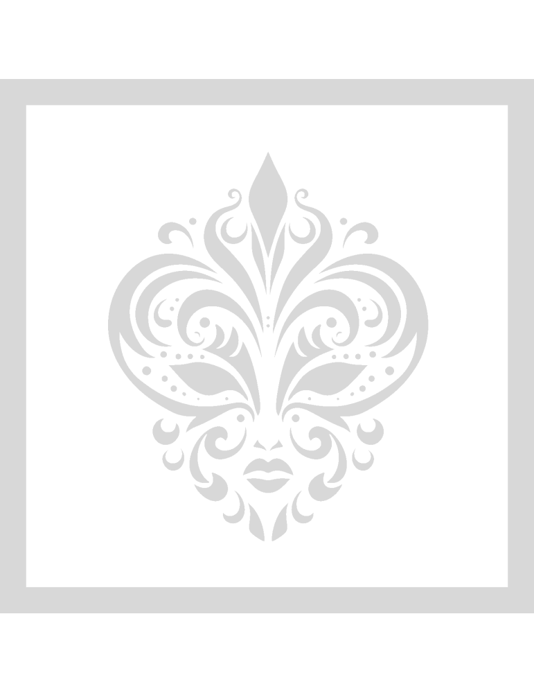 Stencil Venetian Carnaval Mask