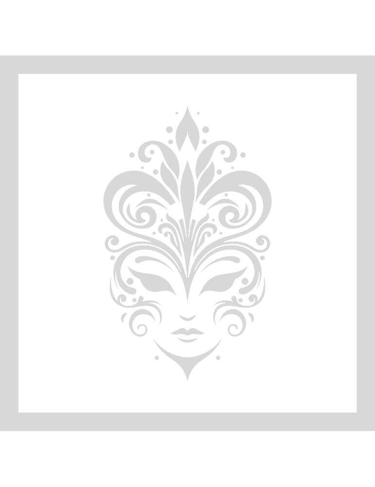 Stencil Venetian Carnaval Mask
