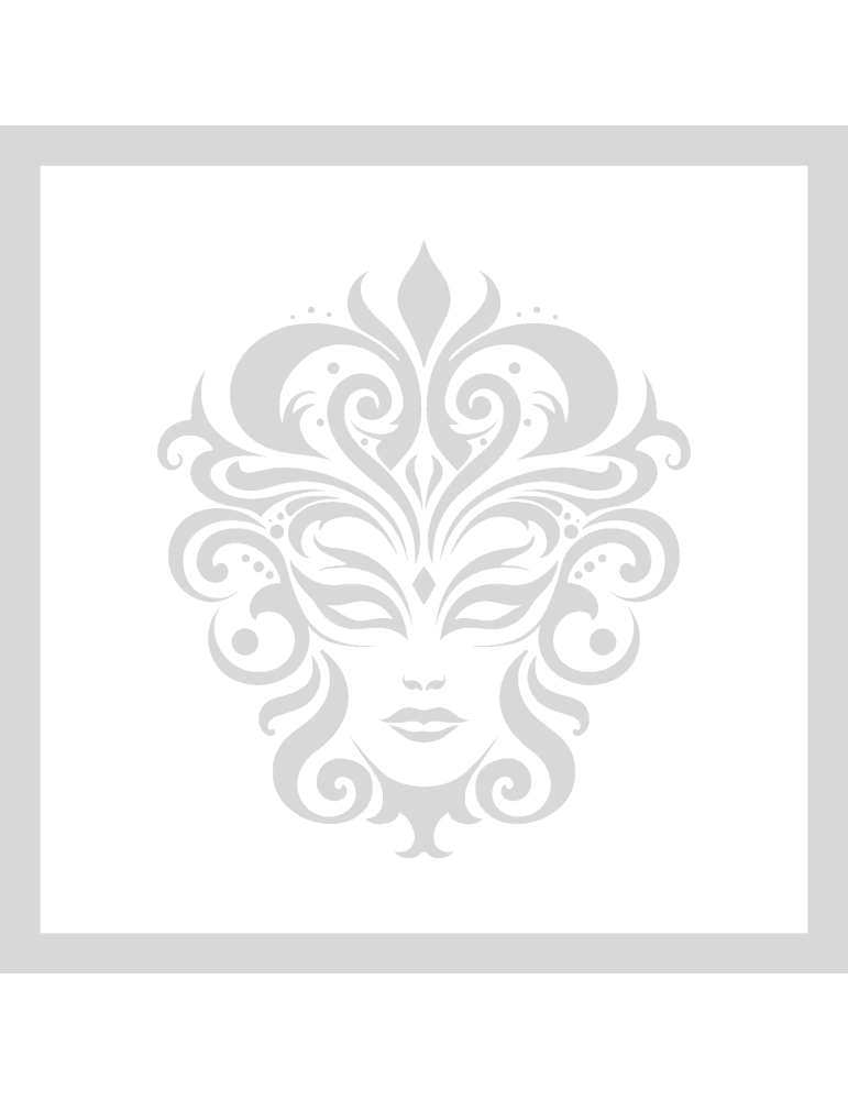 Stencil Venetian Carnaval Mask