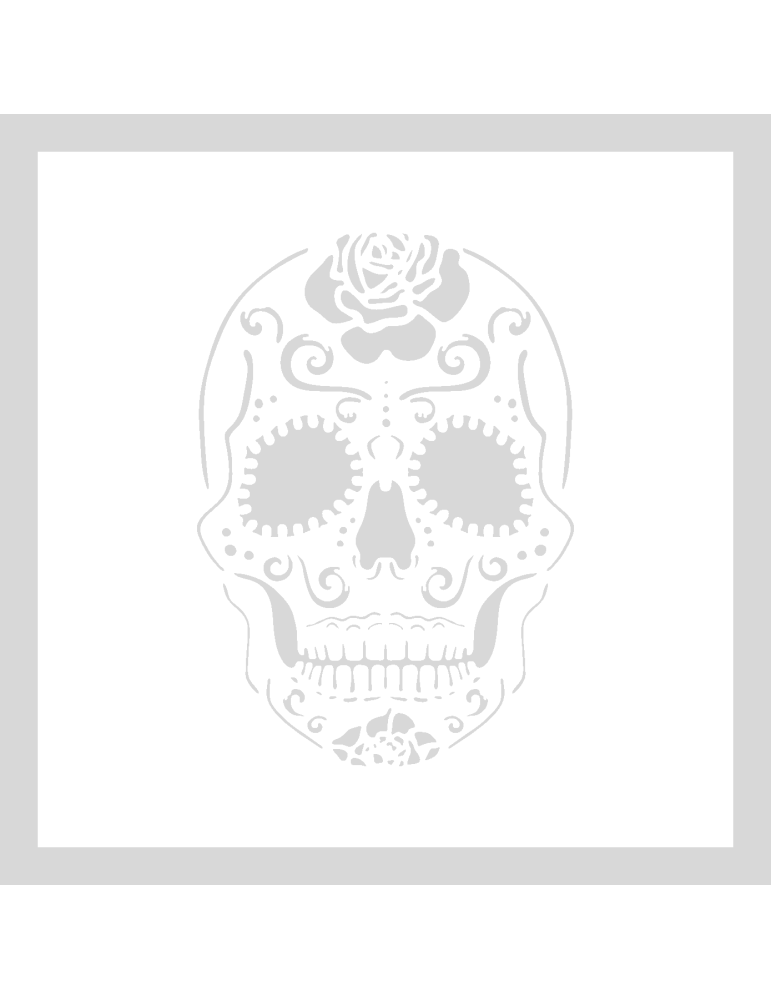 Sugar Skull Stencil voor creatieve DIY projecten