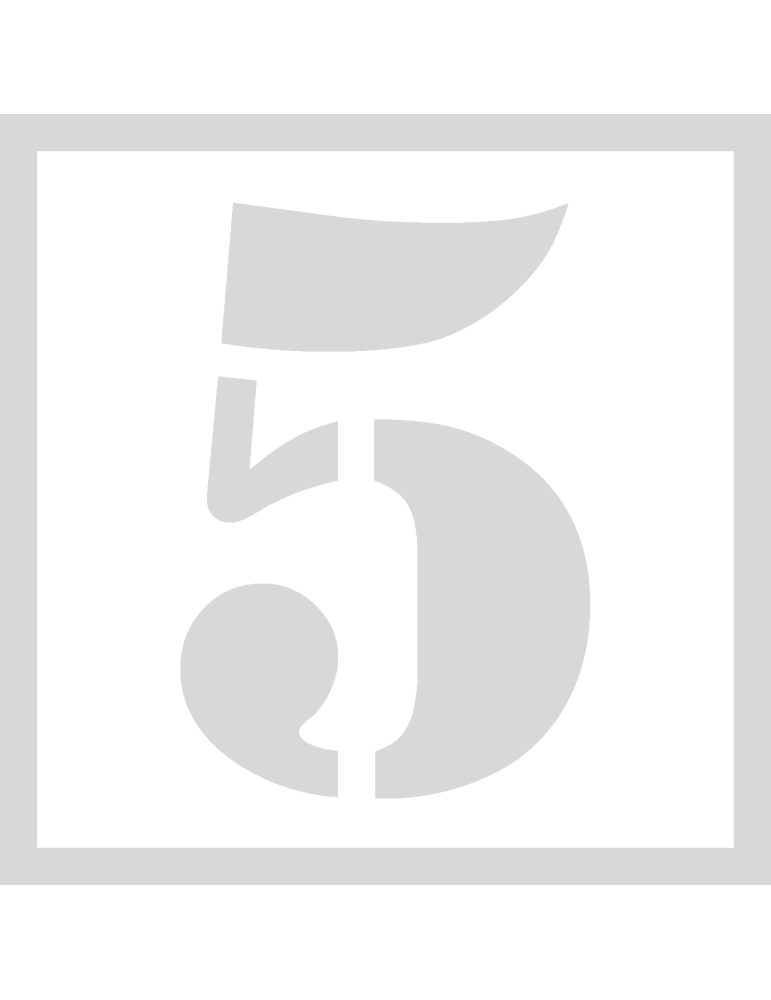 Stencil 5 - Lettertype Stencil