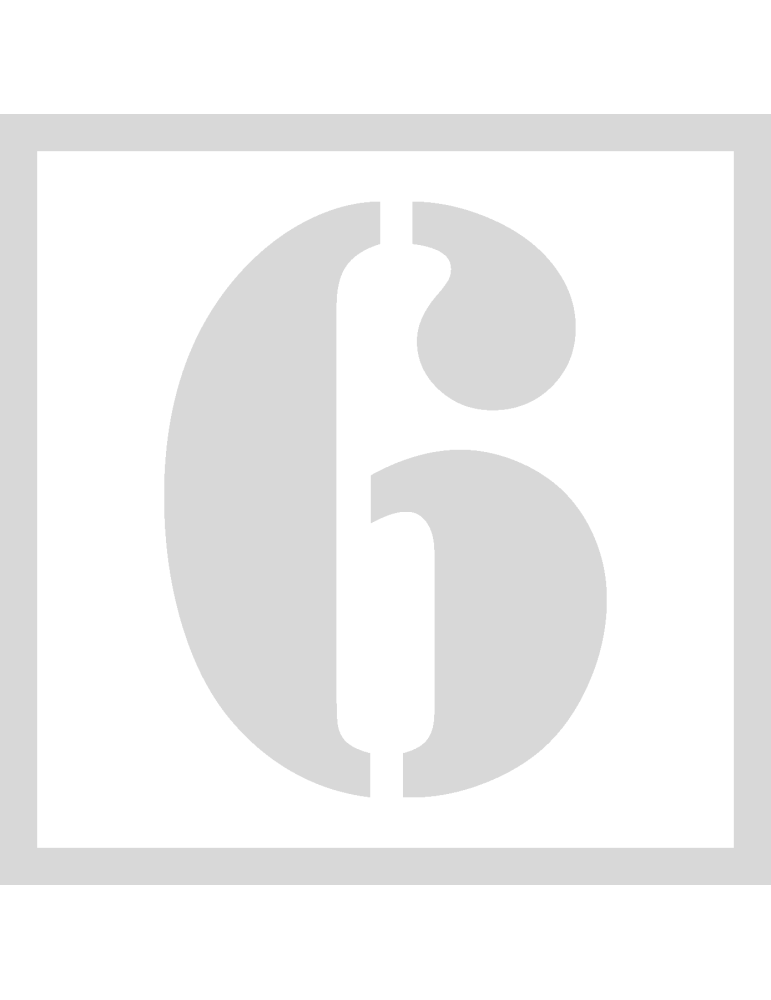 Stencil 6 - Lettertype Stencil