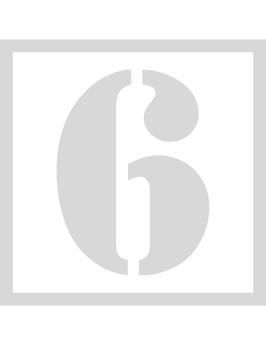 Stencil 6 - Lettertype Stencil