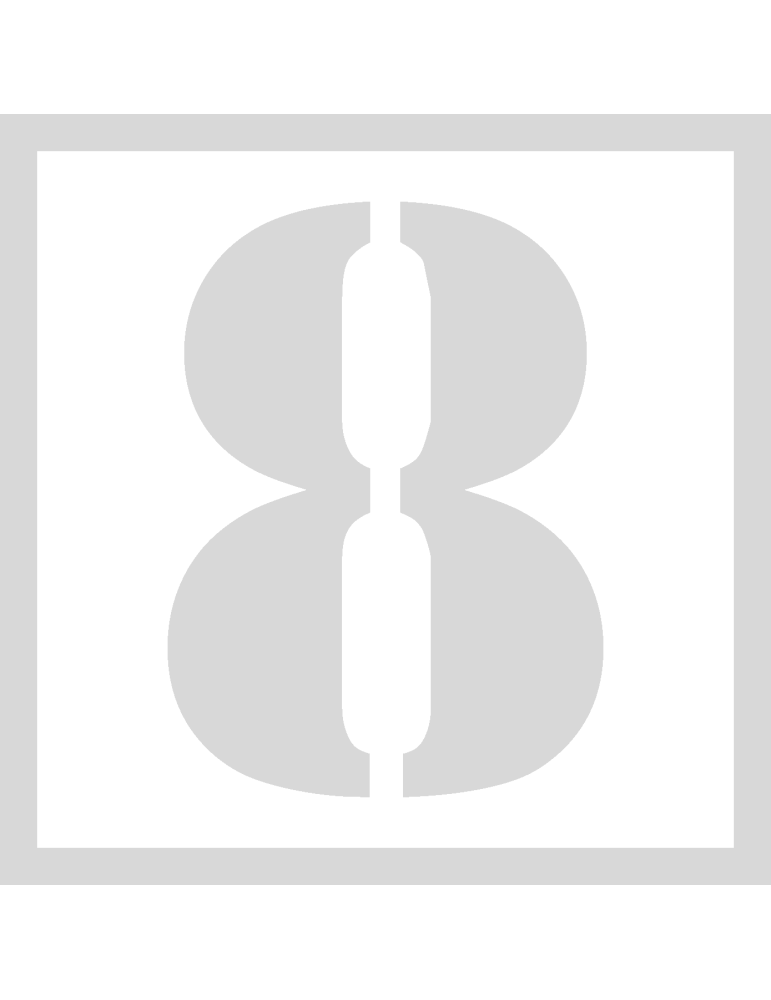 Stencil 8 - Lettertype Stencil