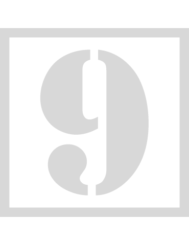 Stencil 9 - Lettertype Stencil