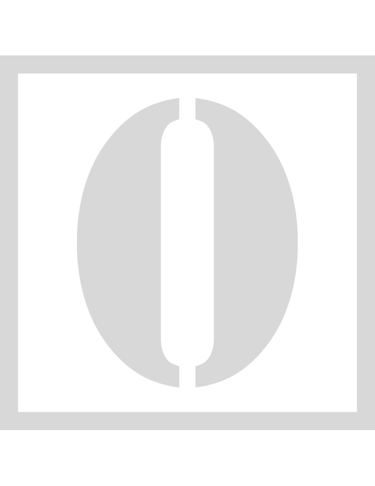 Stencil 0 - Lettertype Stencil