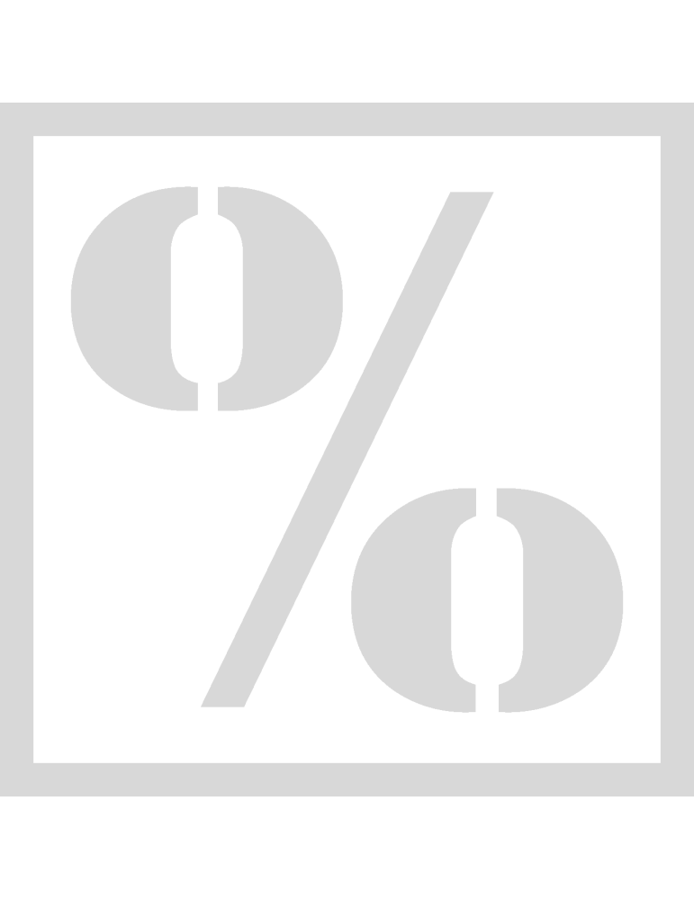 Stencil procent teken - Lettertype Stencil