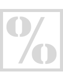 Stencil procent teken - Lettertype Stencil