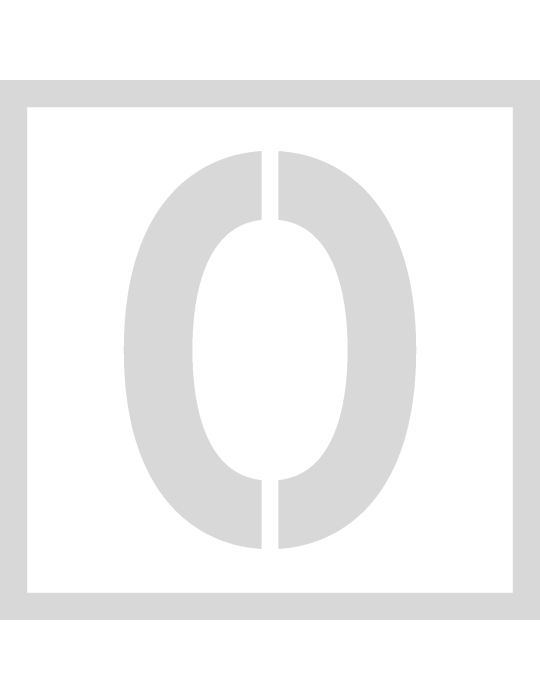 Stencil O - Lettertype Military Stencil