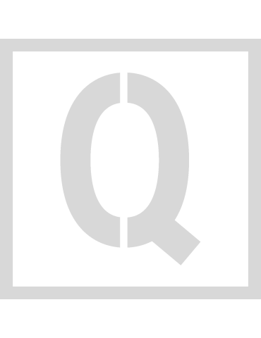 Stencil Q - Lettertype Military Stencil