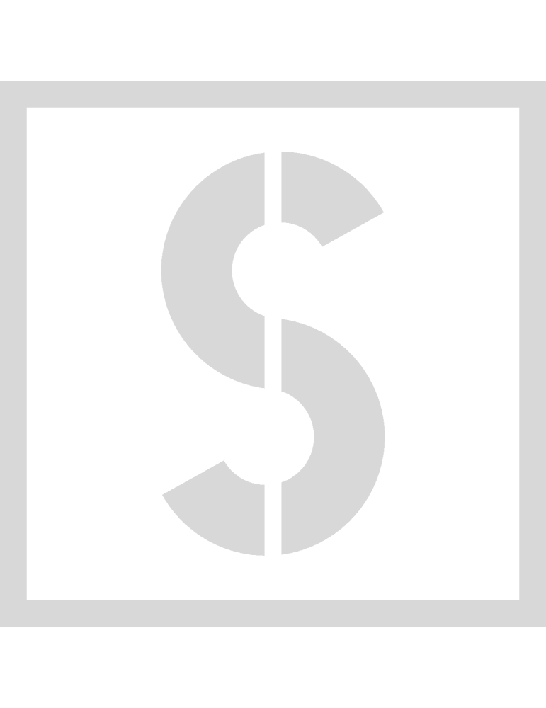 Stencil S - Lettertype Military Stencil