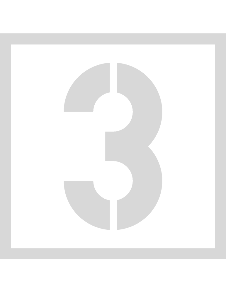 Stencil 3 - Lettertype Military Stencil