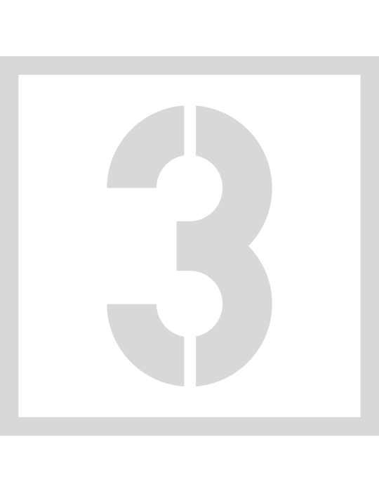 Stencil 3 - Lettertype Military Stencil