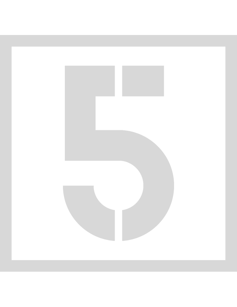 Stencil 5 - Lettertype Military Stencil