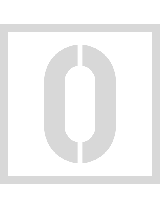 Stencil 0 - Lettertype Military Stencil