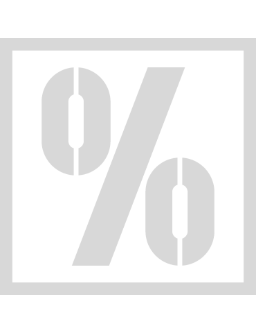Stencil procent teken - Lettertype Military Stencil