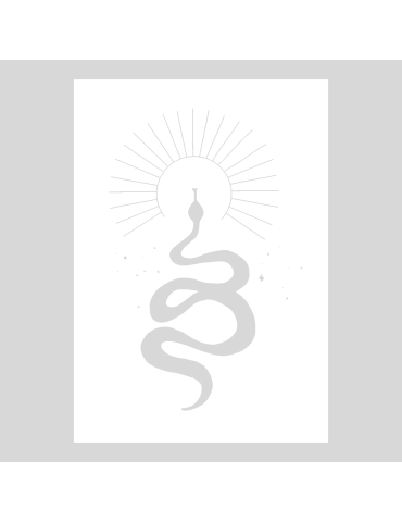 Stencil Boho Snake