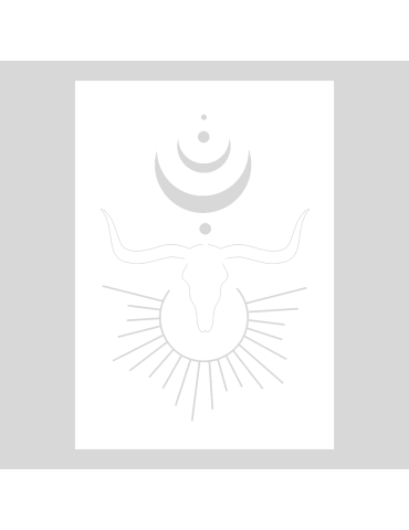 Stencil Boho Buffalo