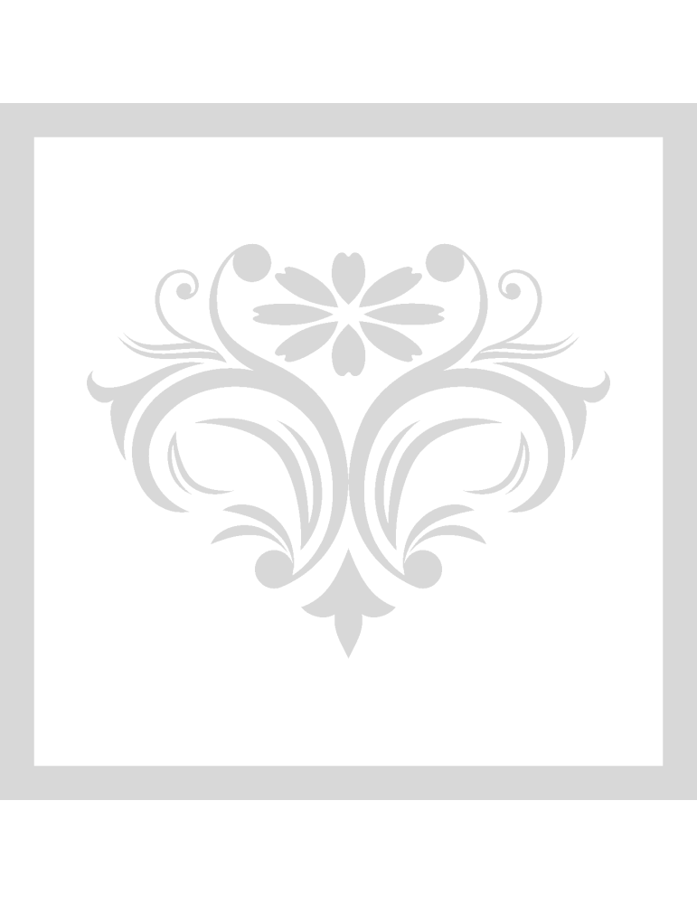 Stencil Vintage Floral Ornament