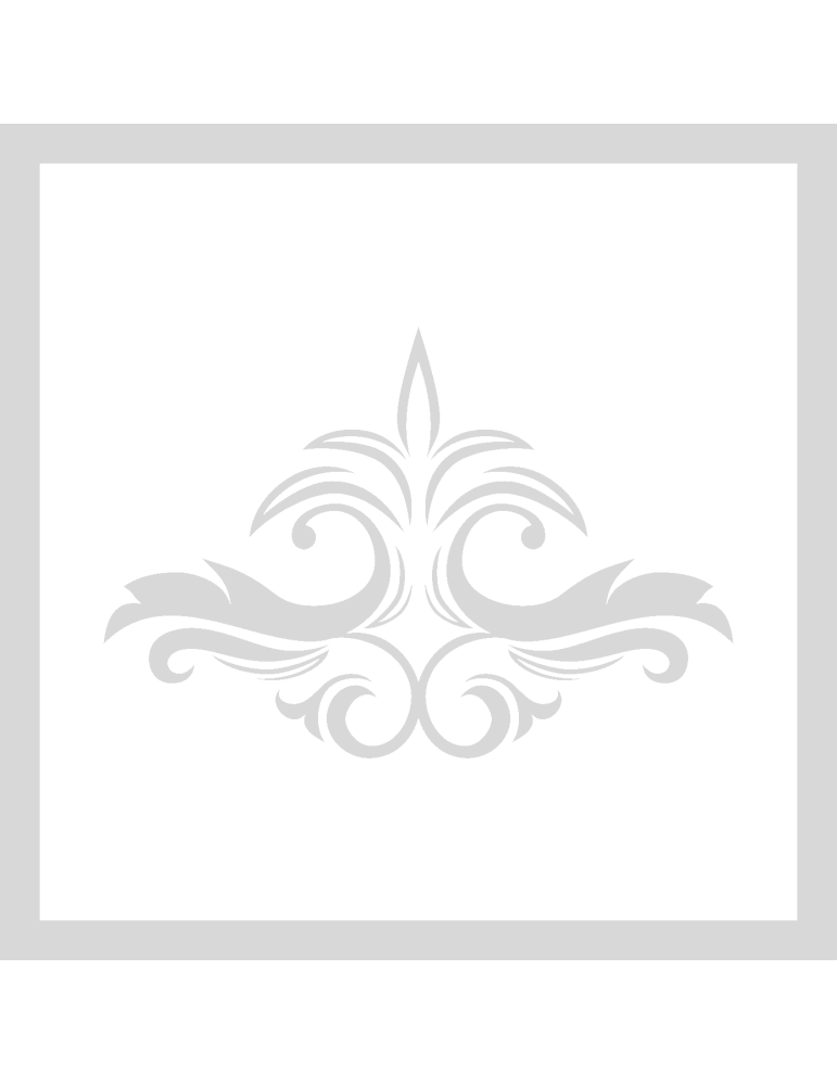 Stencil Vintage Floral Ornament