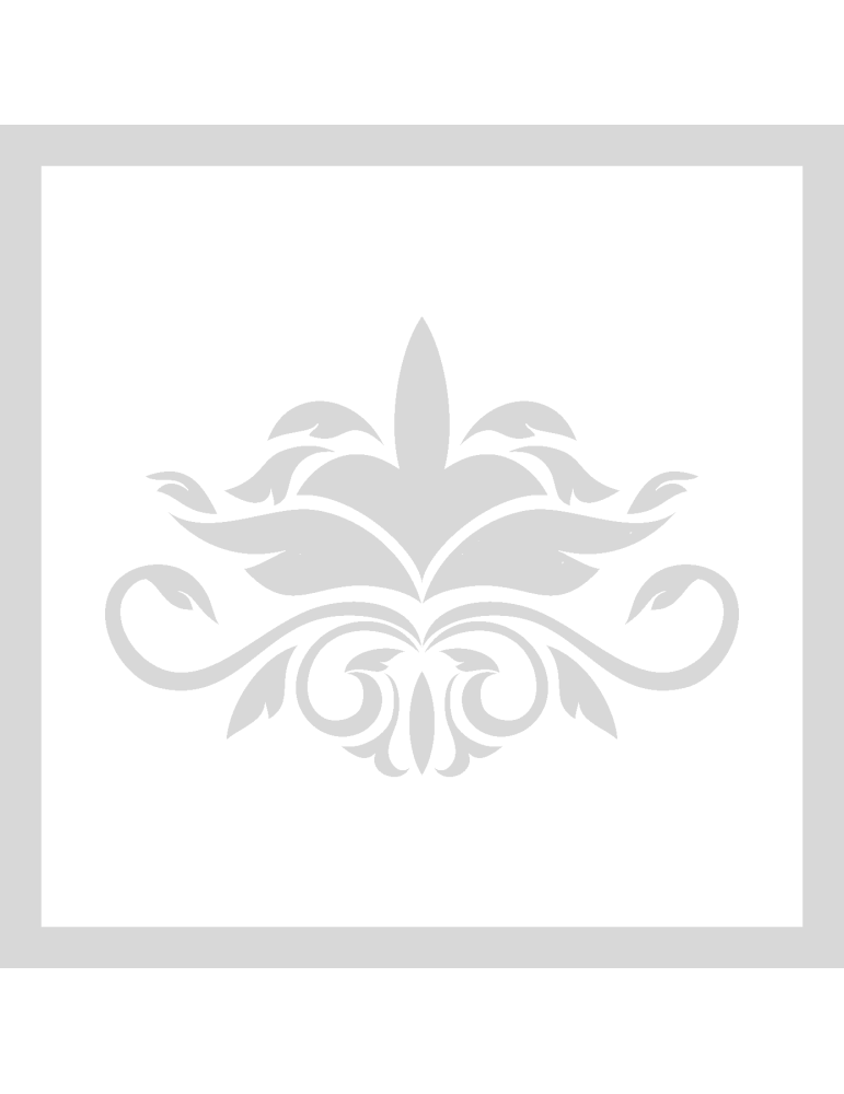 Stencil Vintage Floral Ornament