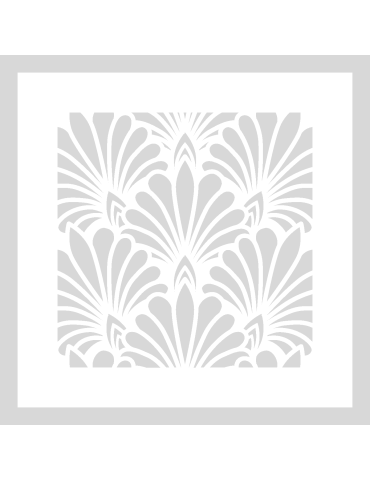 Stencil Schelpen patroon vierkant