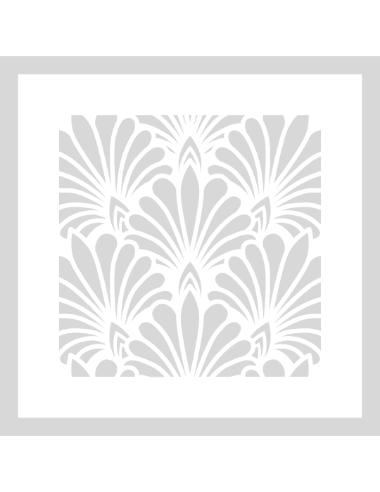 Stencil Schelpen patroon vierkant