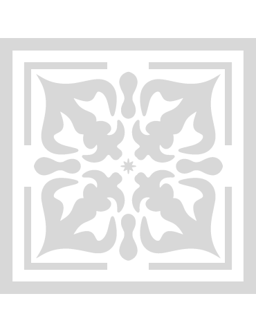 Stencil Vintage Baroque Ornament Ster vierkant