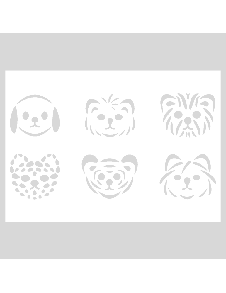 Stencil Bullet Journal Cute Animals