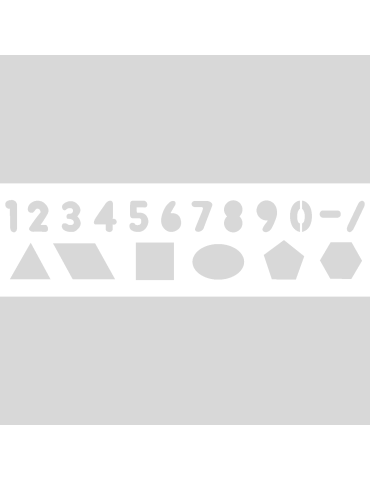 Stencil Bullet Journal Cijfers & Vormen