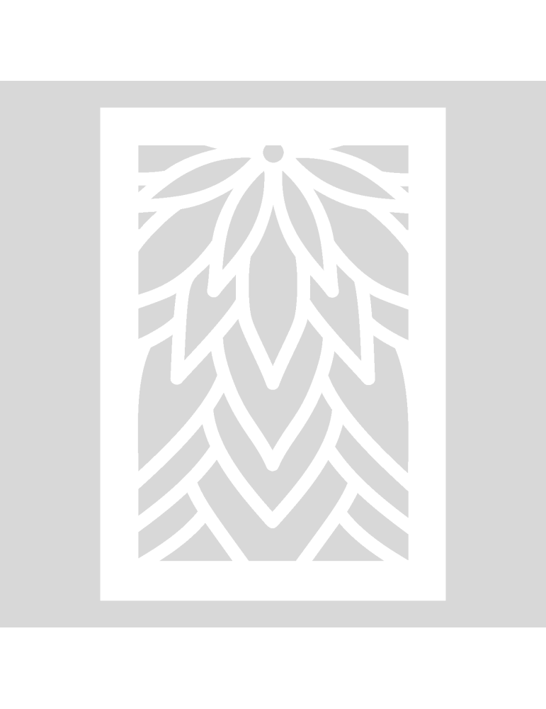 Stencil Mandala Flow bottom rechthoek