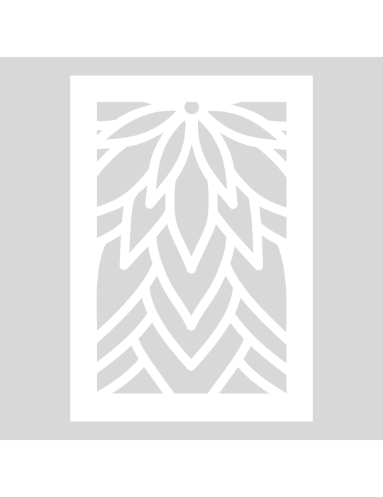 Stencil Mandala Flow bottom rechthoek