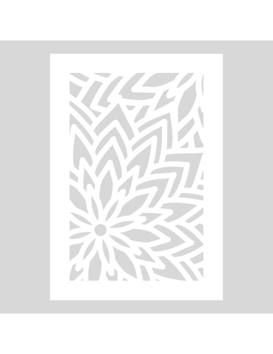 Stencil Mandala Flow right corner rechthoek